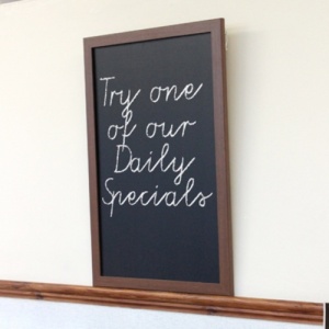 Value - Mahogany Stained MDF Chalkboards